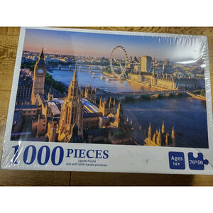 1000 PCJigsaw Puzzles, London England Puzzle, Big Ben / River LONDON CUSTOMS